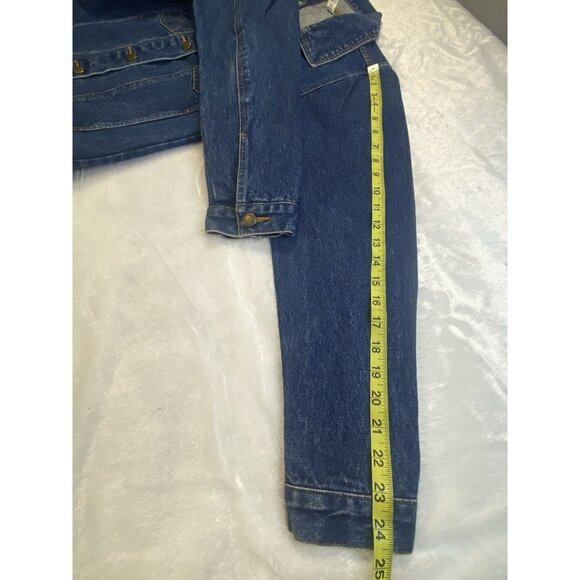 Vintage 70’s Wrangler Denim Jacket Size S Womens 100% Cotton Medium Wash 6428 - Picture 9 of 10